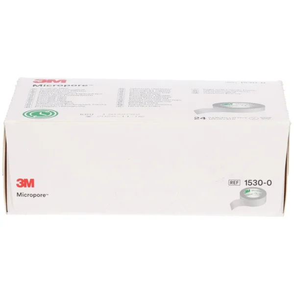 شريط لاصق ورقي Micropore 1,25 سم × 9,14 م من 3M – العبوة