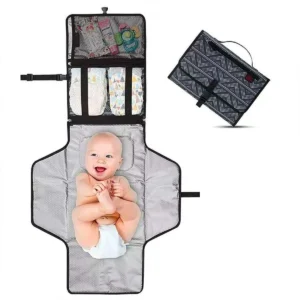 Tapis à langer portable pliable et étanche pour bébé