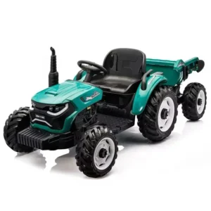 Tracteur électrique 12V avec remorque et télécommande
