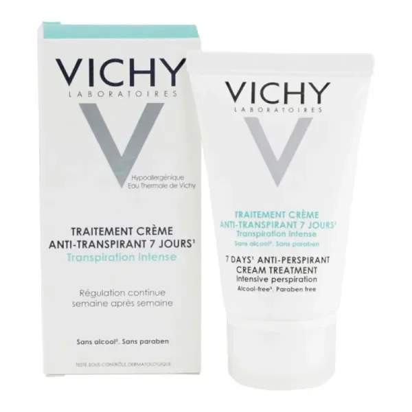 Traitement anti-transpirant crème 7 jours Vichy 30 ml – emballage