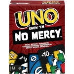 لعبة الورق UNO No Mercy من Mattel مع 56 ورقة إضافية – Mattel Games