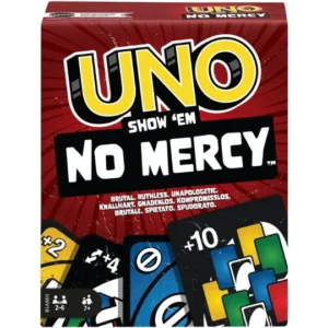 لعبة الورق UNO No Mercy من Mattel مع 56 ورقة إضافية – Mattel Games