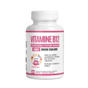 Vitamine B12 – Énergie, Système Nerveux & Santé du Sang (Cyanocobalamine) – AlphaVital