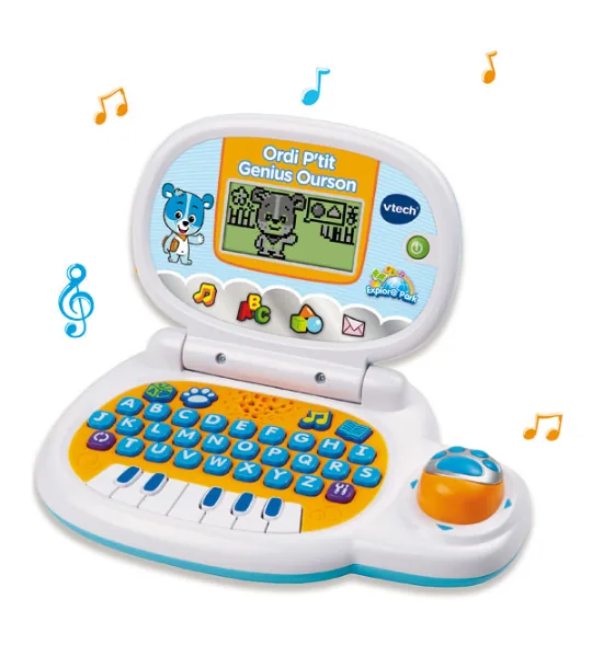 VTech Ordi P'tit Genius Ourson bleu ordinateur éducatif VTech حاسوب P'tit Genius الدبدوب الأزرق التعليمي – VTech