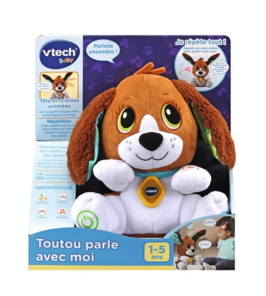 VTech peluche interactive Toutou parle avec moi VTech peluche interactive Toutou parle avec moi – VTech