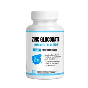 Zinc Gluconate 400 mg – Soutien Immunitaire Puissant et Peau Éclatante – AlphaVital